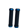 грипсы 130мм с алюминиевыми кольцами (black/blue)      