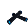 грипсы 130мм с алюминиевыми кольцами (black/blue)      