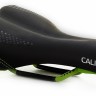 Седло взрослое  Calipso, 260*160мм, черный/зеленый, (VS-04)