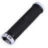 грипсы 130мм с алюминиевыми кольцами (black/white)  