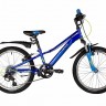 Велосипед NOVATRACK 20" VALIANT сталь, синий, 6-скор