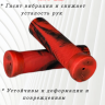 Грипсы ScoutSport 120мм для велосипедов, самокатов (красный/черный) 