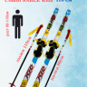 Лыжный комплект Combi SABLE Kids step 110-120см 