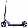 Самокат для детей NOVATRACK POLIS сталь+пластик, складной,  колеса PU 160*160мм, фиолетовый