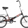 Складной велосипед Novatrack 20" , FTG301.BK20, черный