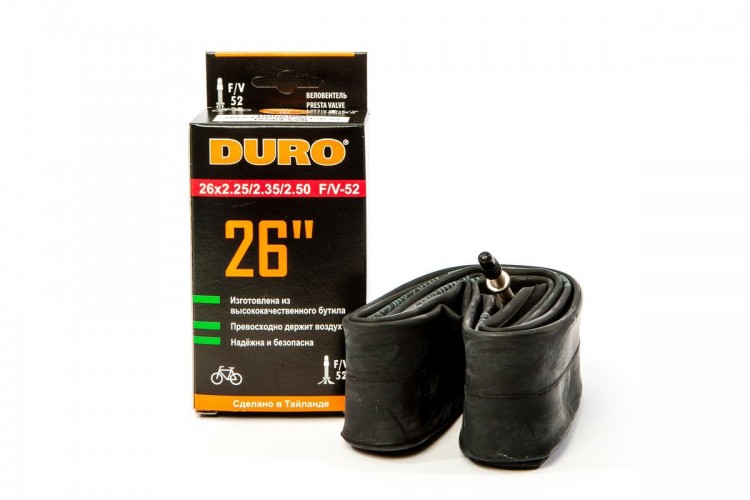 Камера 26"х2.25/2.35/2.50 F/V DURO спортивный нипель