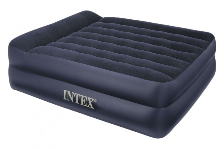 Кровать надувная Intex Rising Comfort, 152x203x42см, с встроенным электронасосом 220V (66702)